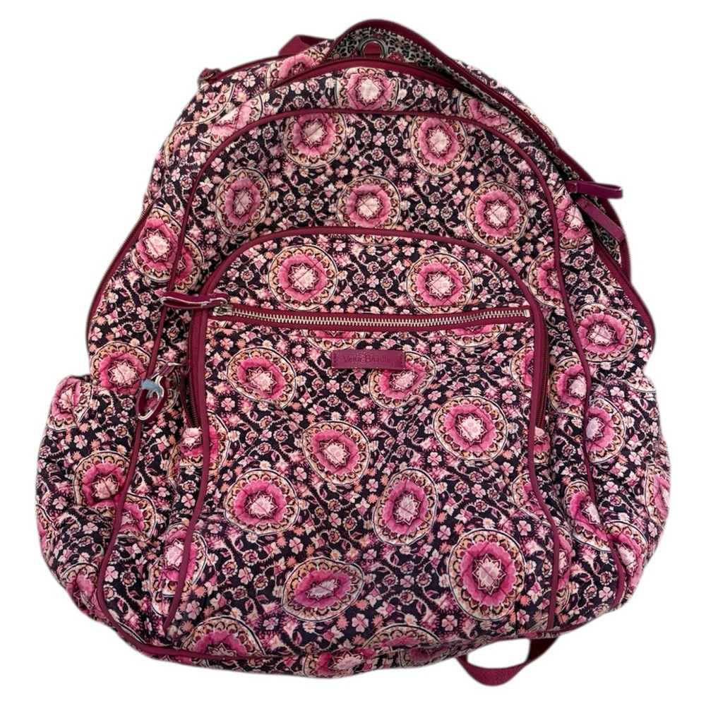 Vera Bradley Pink Floral Quilted Backpack